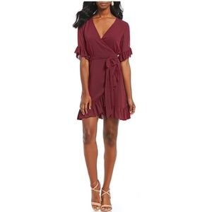 Gianni Bini Maroon Wrap dress